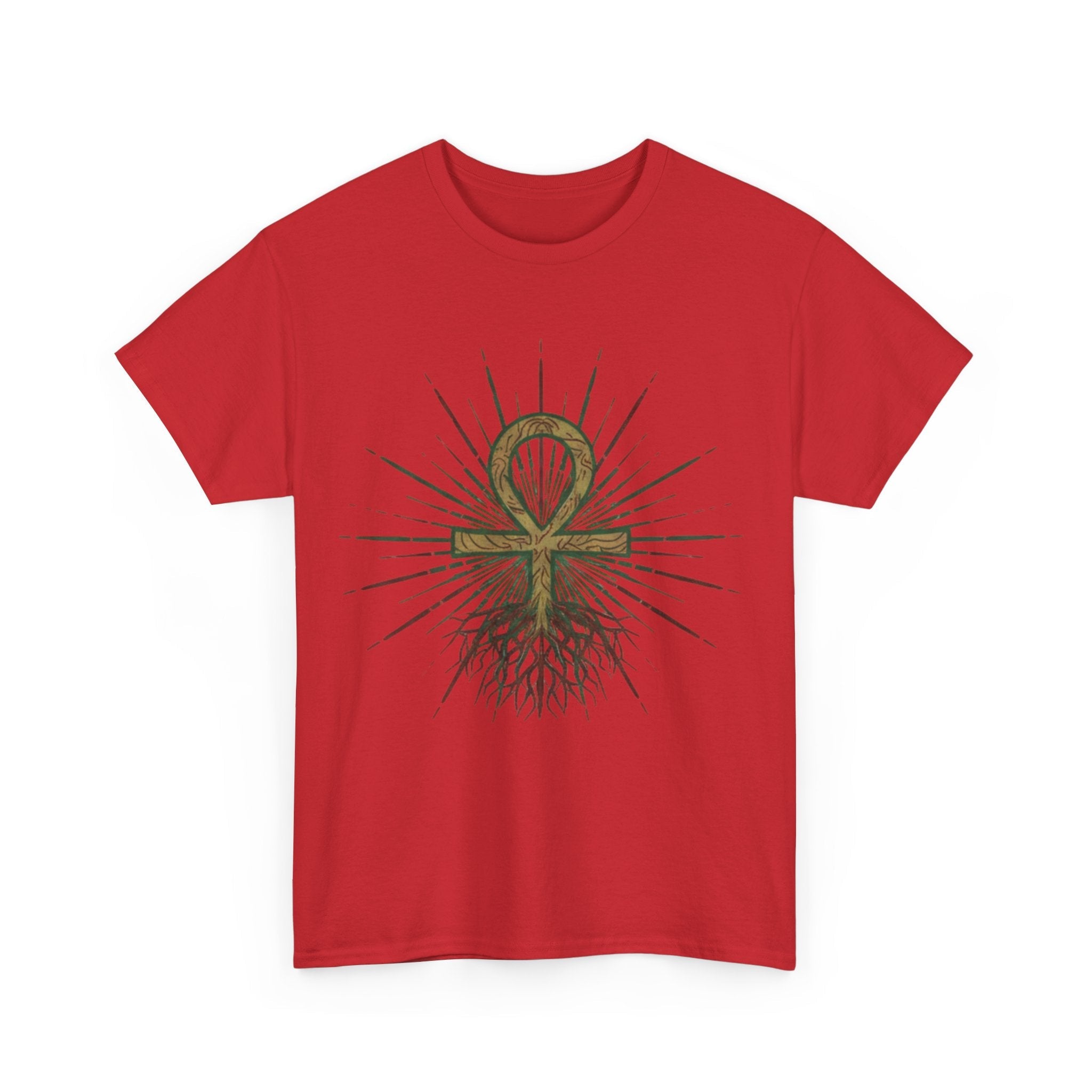 Root Chakra Grounded Ankh T-Shirt (Unisex)