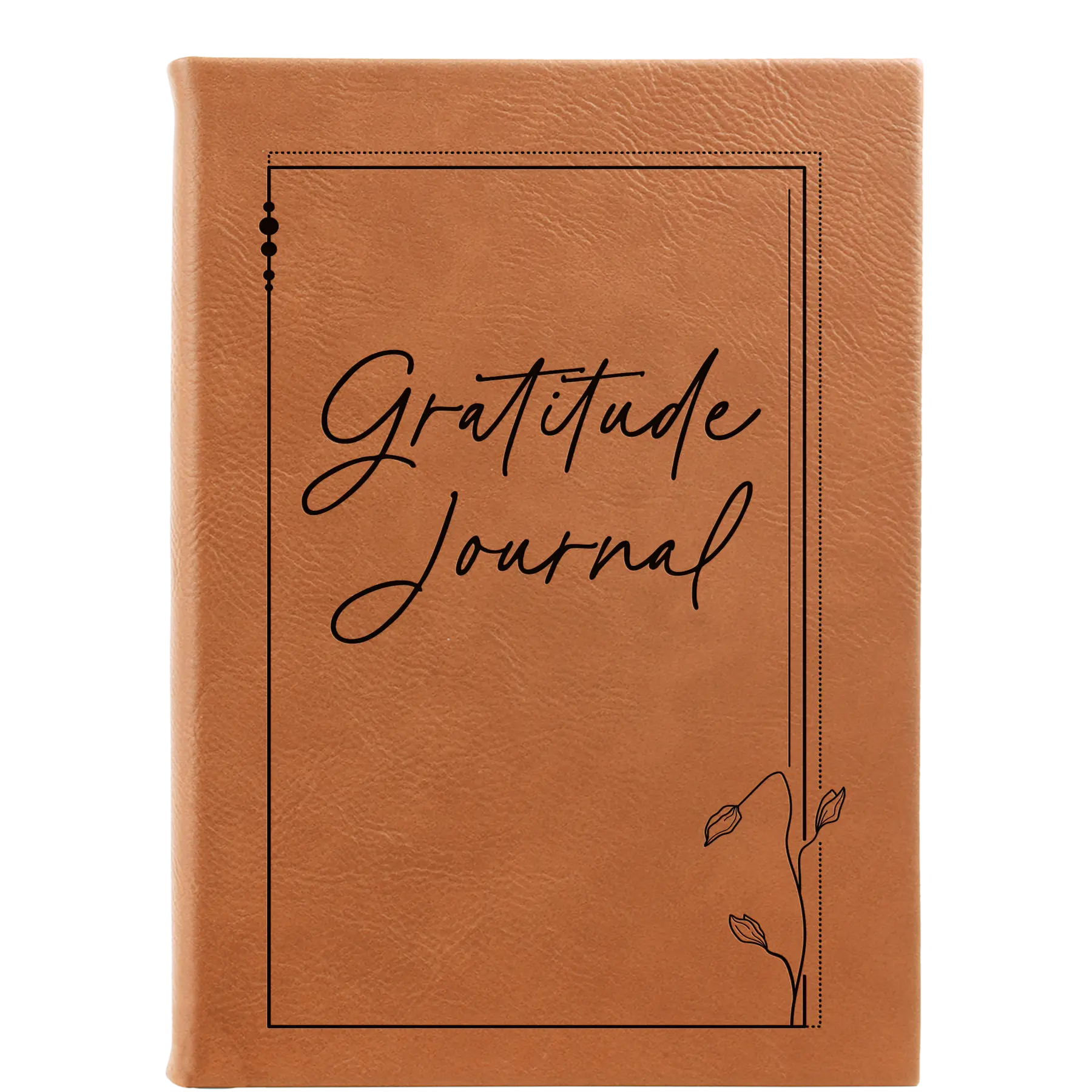 Gratitude Journal Leatherette Sketch Book (large) | Rawhide