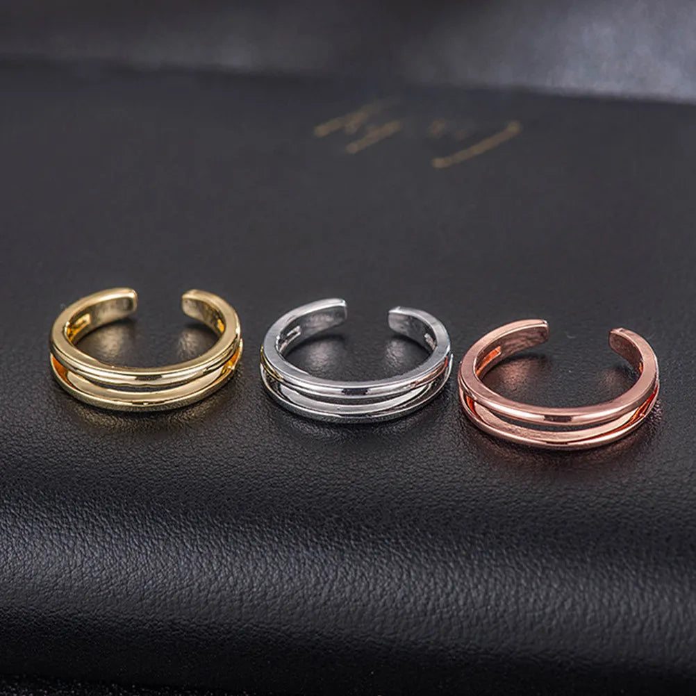 3Pcs Copper Toe Rings Knuckle Foot Ring Set Comfortable Stylish Jewelry Gift for Party Date Knuckle Ring Toe Rings