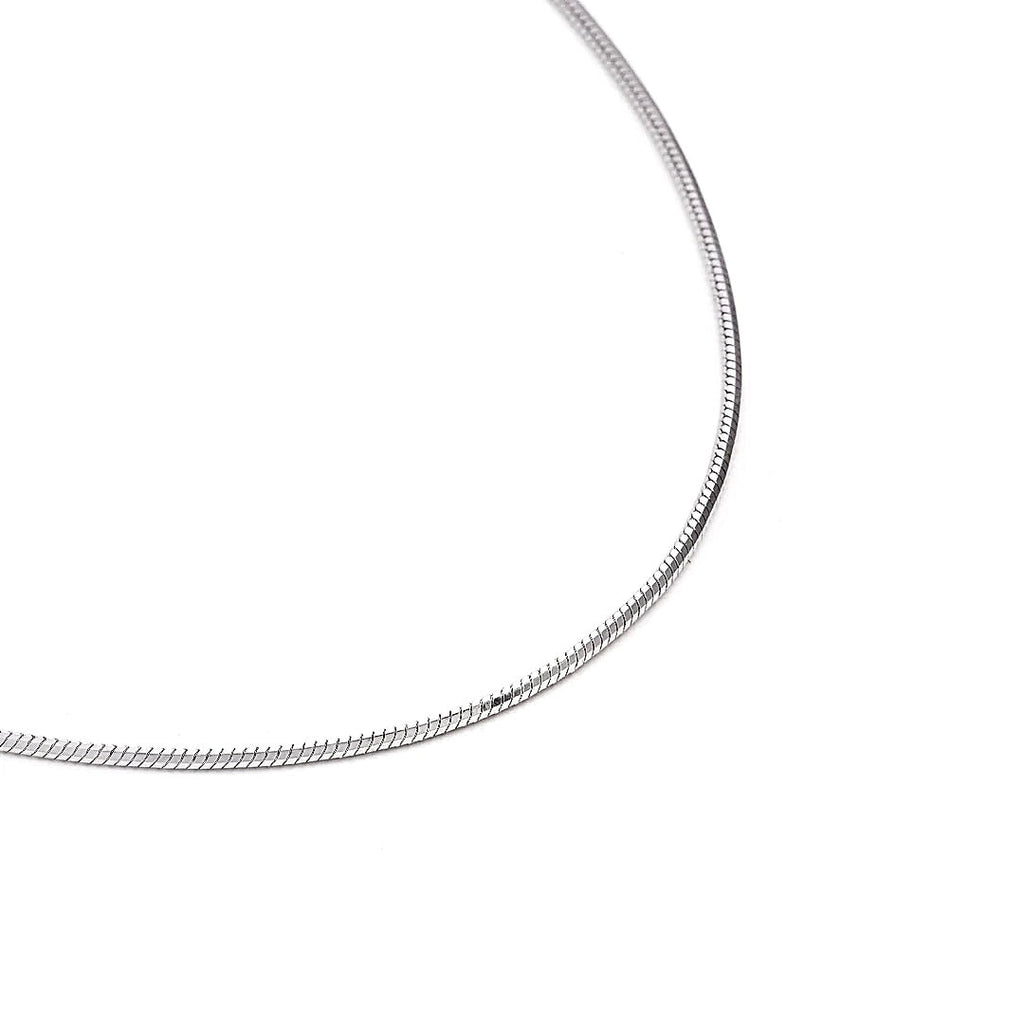 C001W B.Tiff Octagonal Herringbone Chain Necklace/ 1.5mm(An exclusive clasp design)