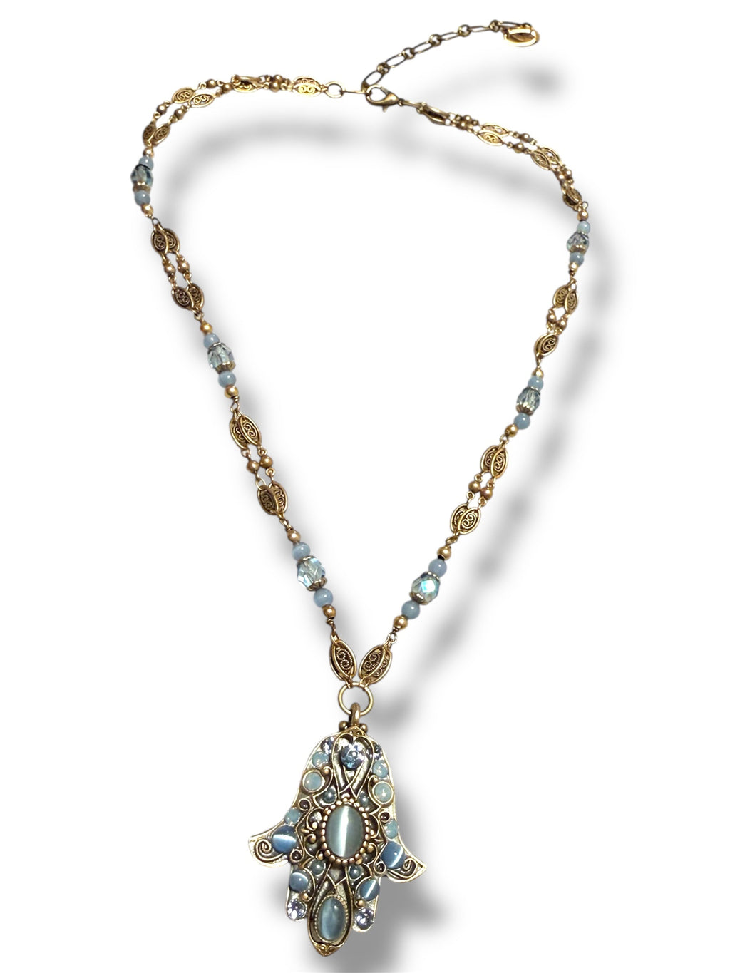 Bluebell Hamsa Necklace by Michal Golan