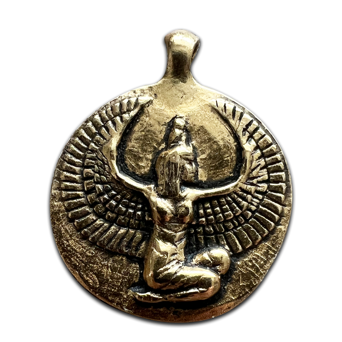 Goddess Isis Double-Sided Coin Pendant – 1 Inch