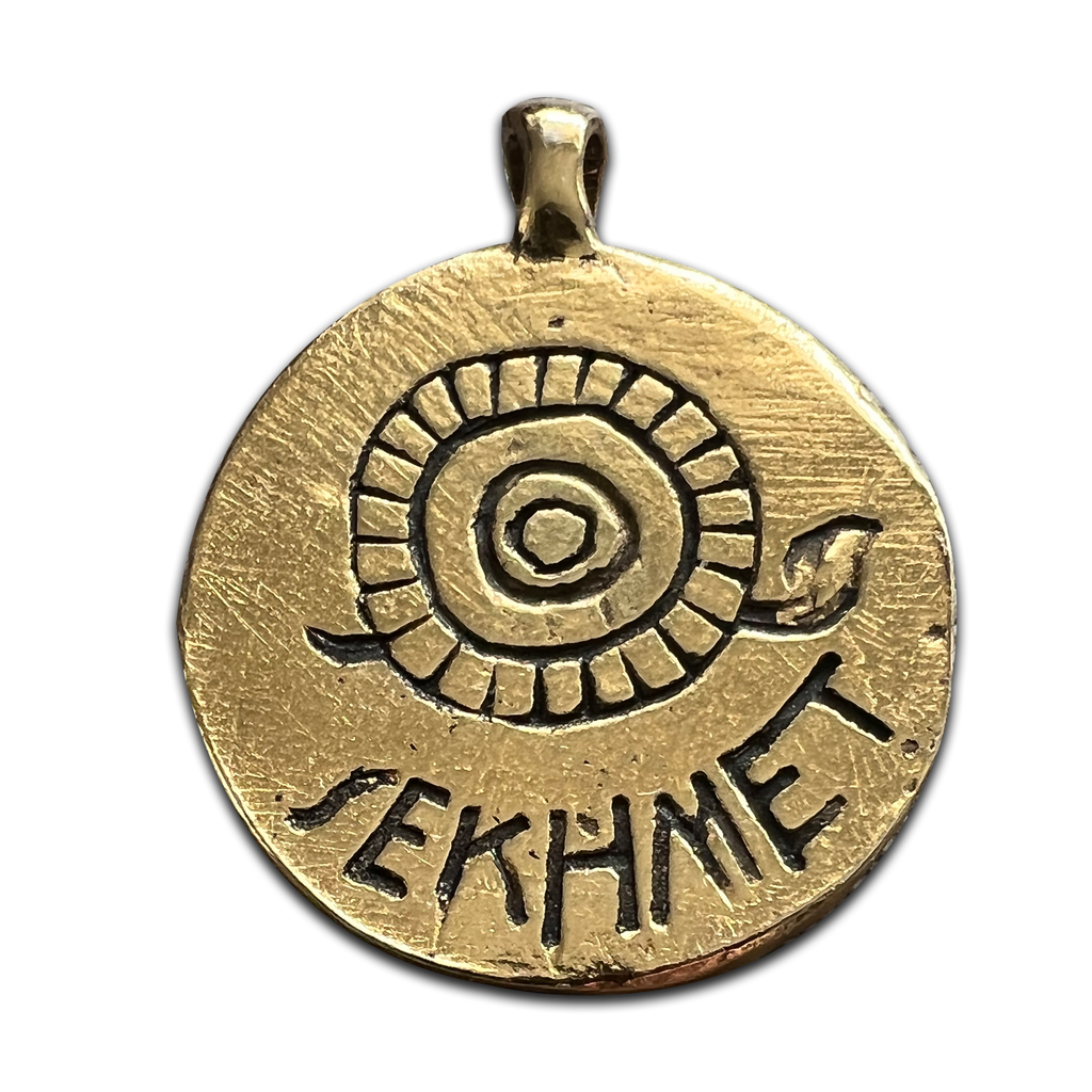 Goddess Sekhmet Double-Sided Coin Pendant – 1 Inch