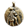 Goddess Sekhmet Double-Sided Coin Pendant – 1 Inch
