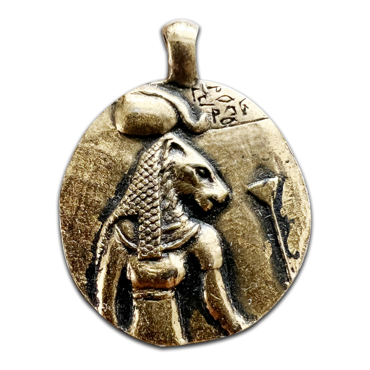 Goddess Sekhmet Double-Sided Coin Pendant – 1 Inch