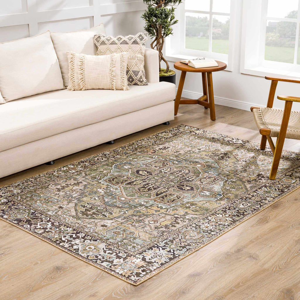 Sage Green Area Rug – Neyland, Modern Home Decor