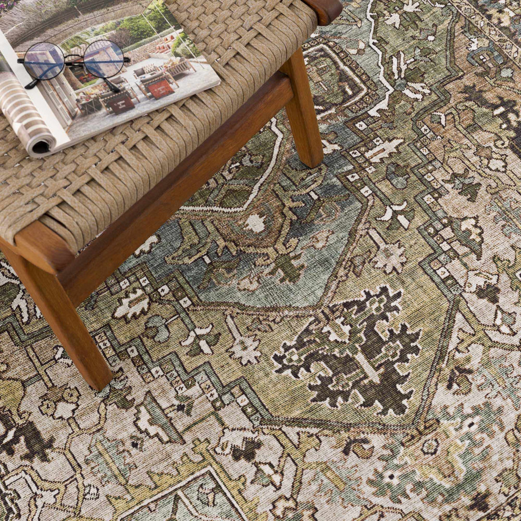 Sage Green Area Rug – Neyland, Modern Home Decor