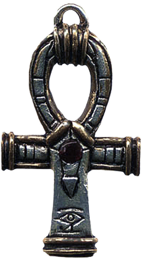 Small Ankh Amulet Necklace with Swarovski Crystals