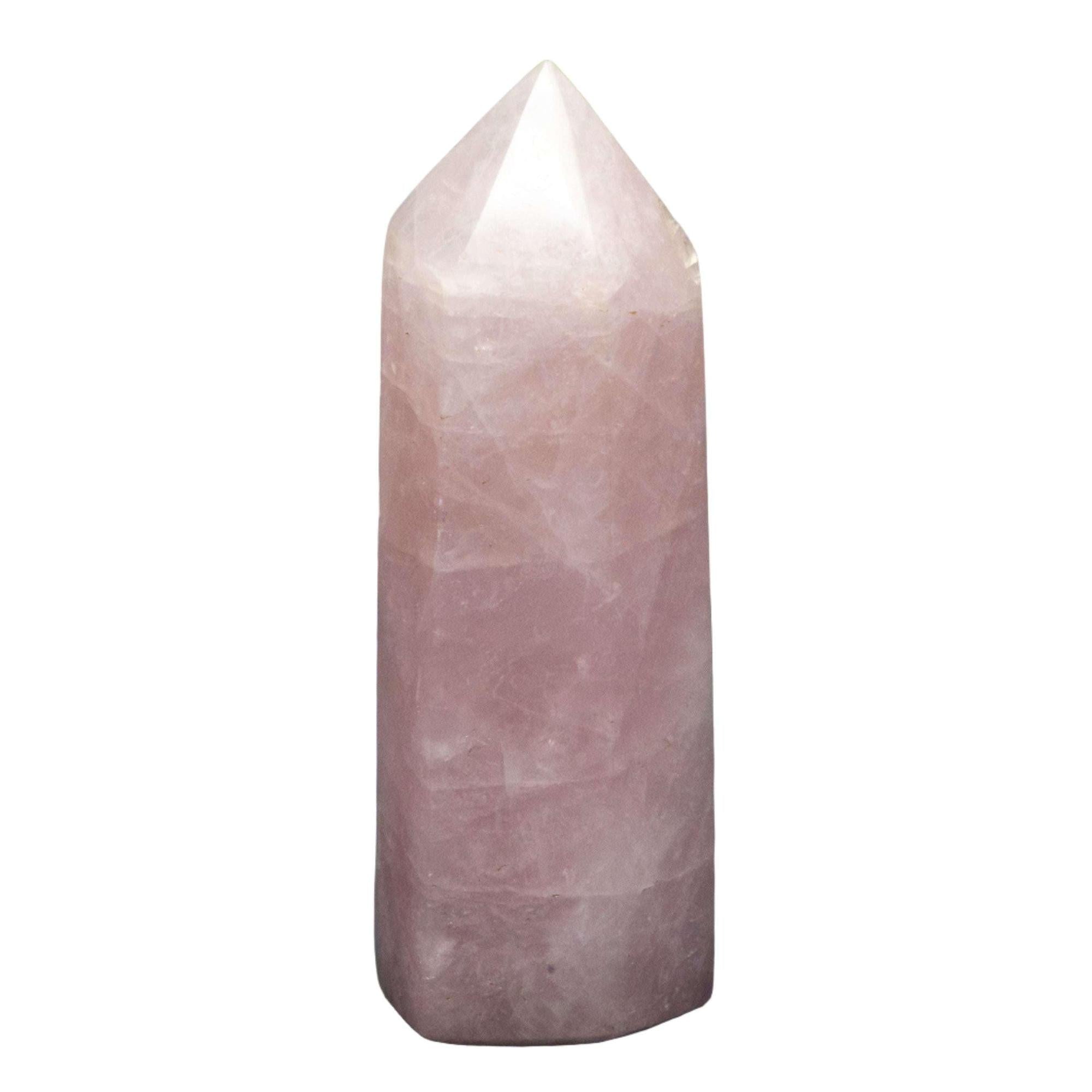Rose Quartz Crystal Tower – Heart Chakra Love Stone