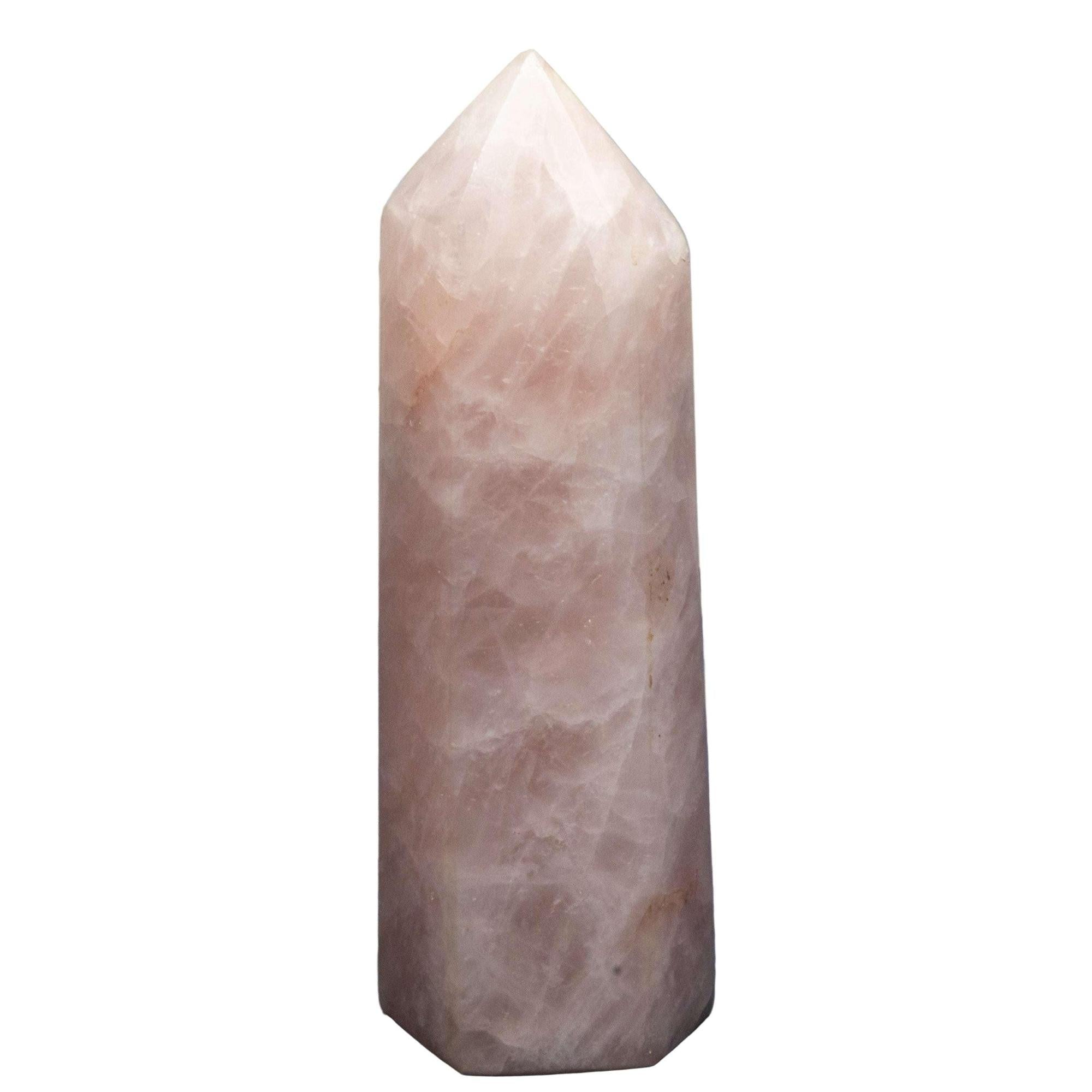 Rose Quartz Crystal Tower – Heart Chakra Love Stone