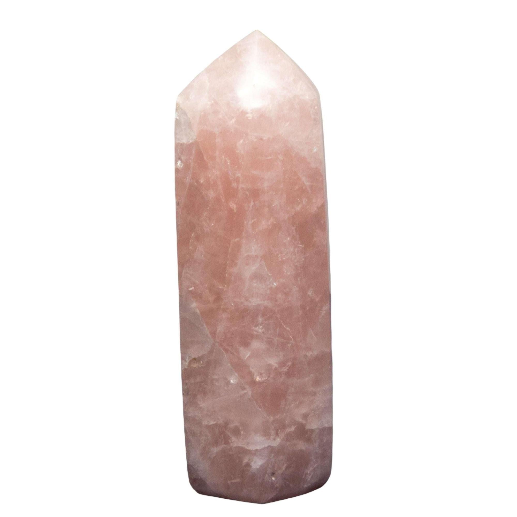 Rose Quartz Crystal Tower – Heart Chakra Love Stone
