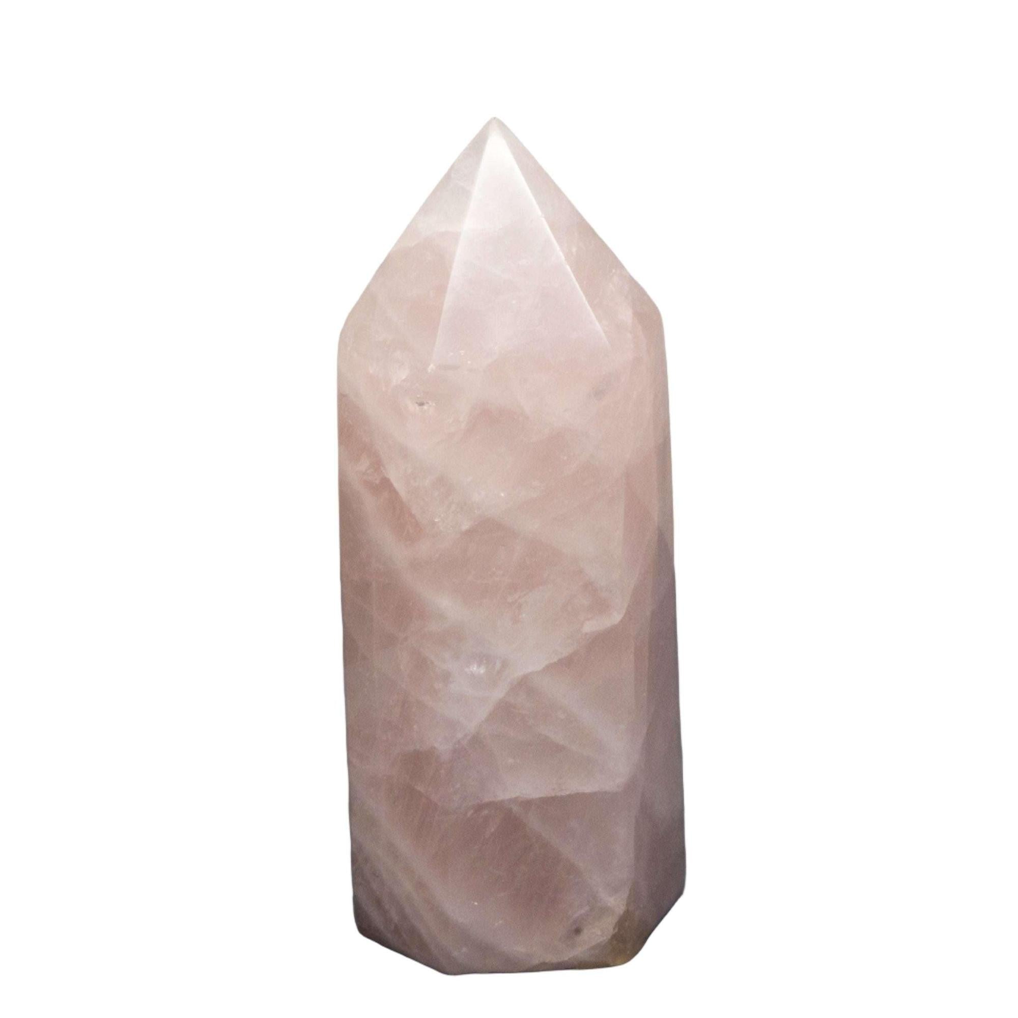 Rose Quartz Crystal Tower – Heart Chakra Love Stone