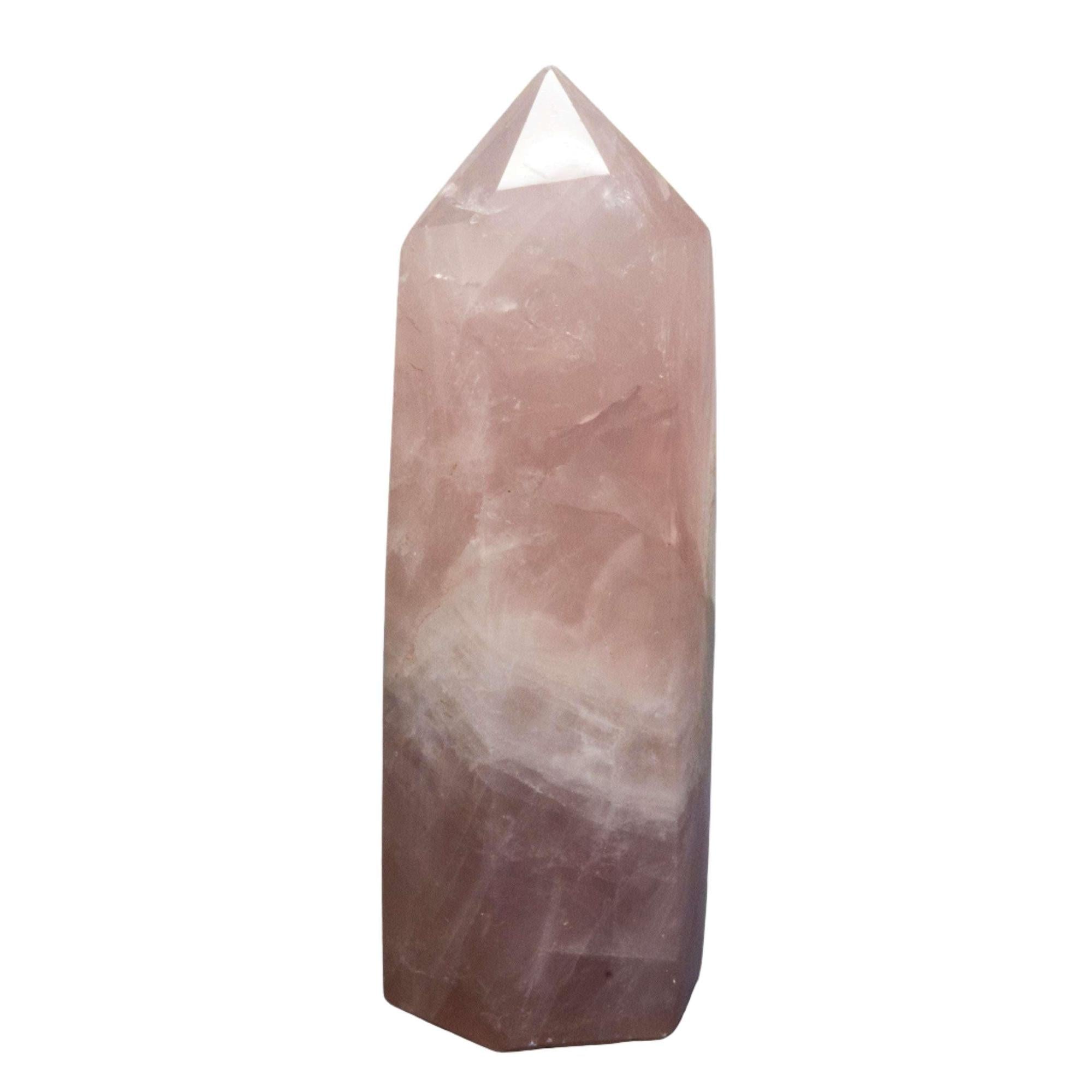 Rose Quartz Crystal Tower – Heart Chakra Love Stone