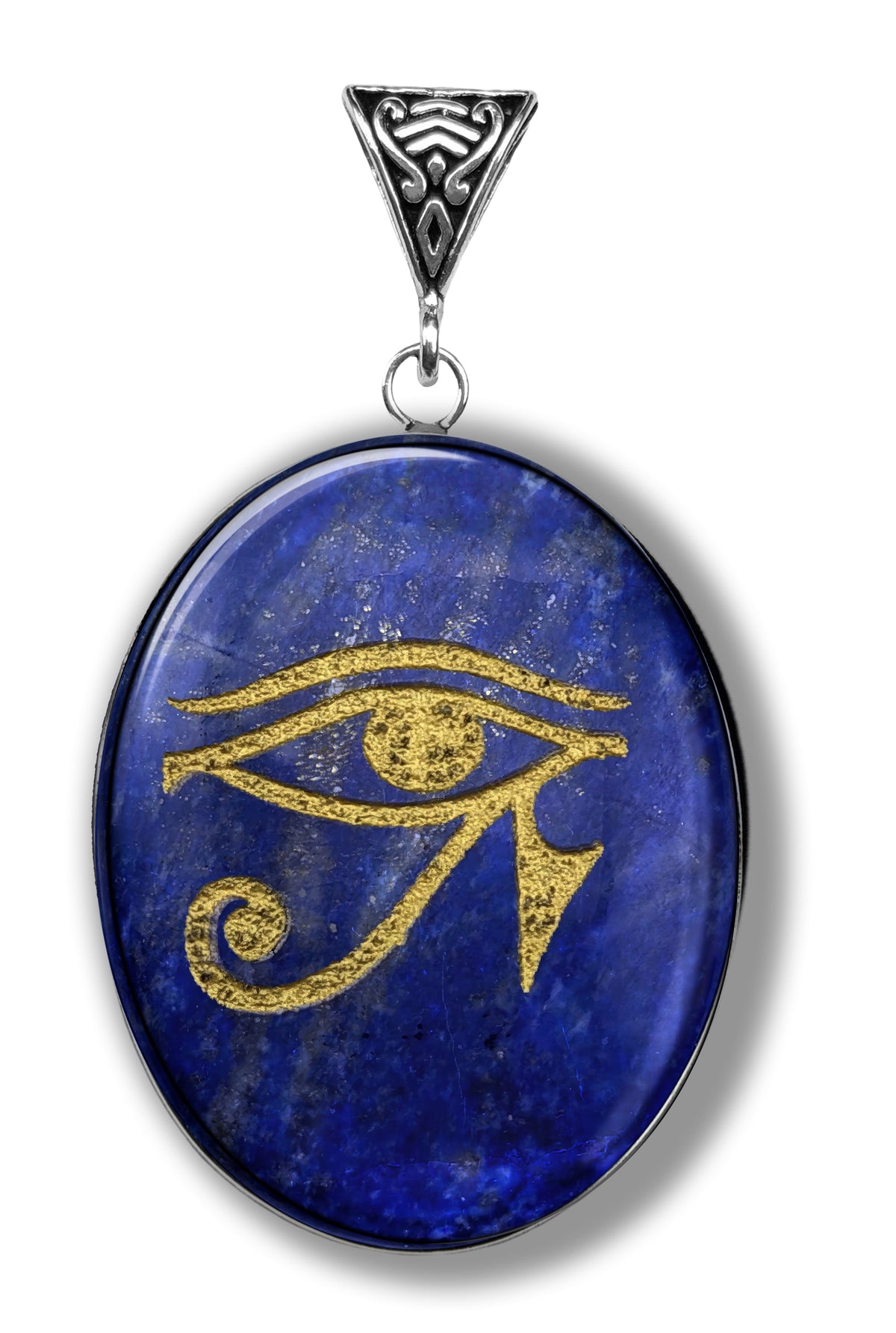 Lapis Lazuli Eye of Horus Gemstone Pendant
