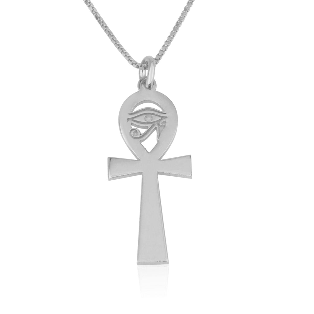 Ankh Pendant Necklace with Eye of Horus