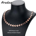 ARADOO Serpentine Luxury Pattern Pure Copper Necklace for Men Women Premium Collar Jewelry Gifts