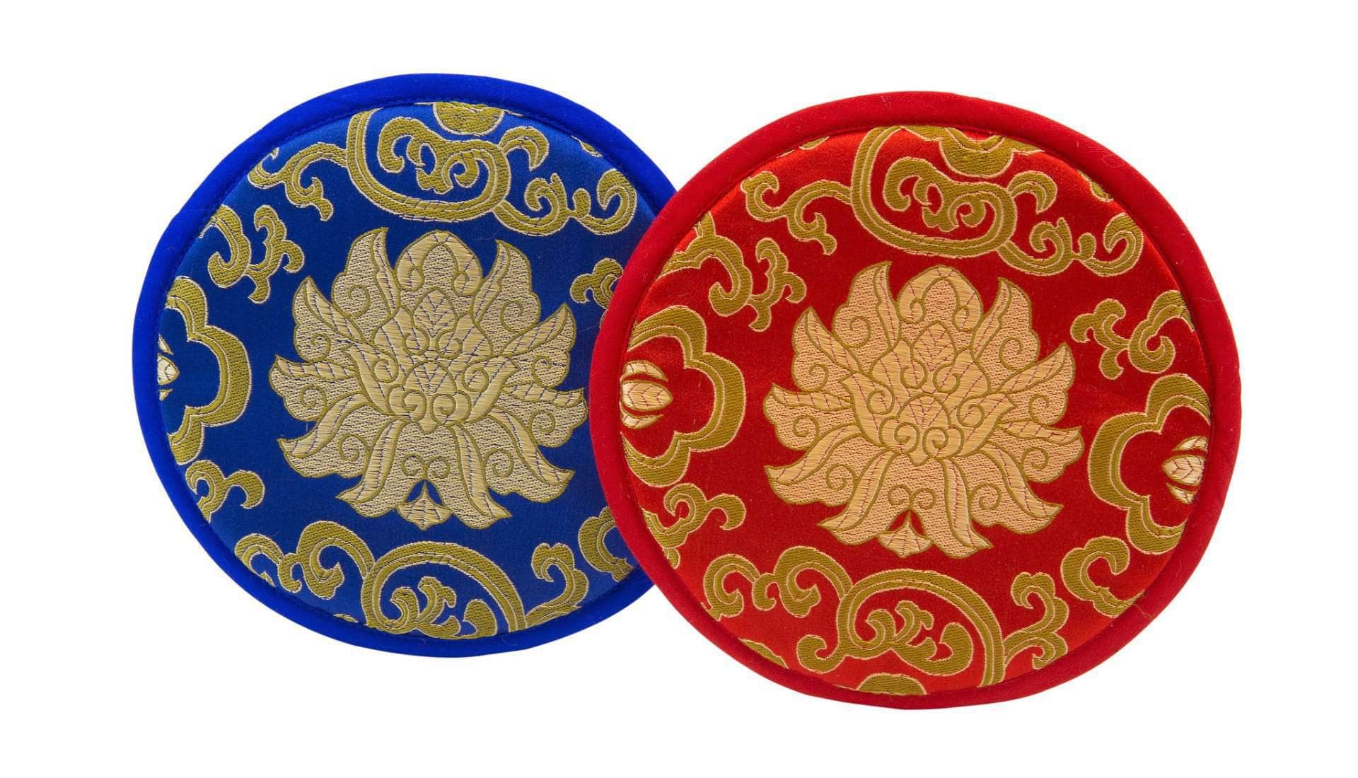 Decorative singing bowl cushion