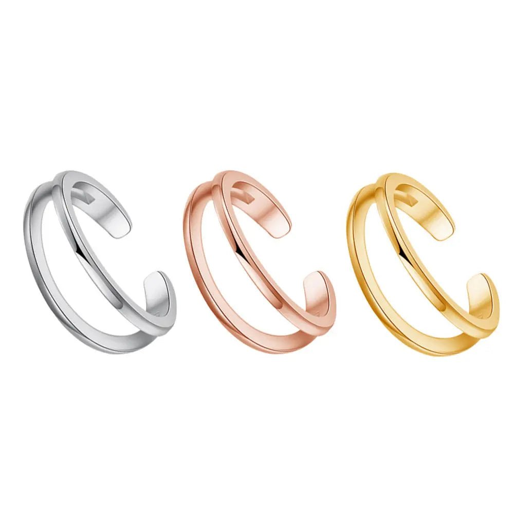 3Pcs Copper Toe Rings Knuckle Foot Ring Set Comfortable Stylish Jewelry Gift for Party Date Knuckle Ring Toe Rings