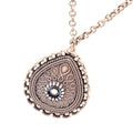 Mustard Seed Teardrop Necklace – Antique Copper Finish