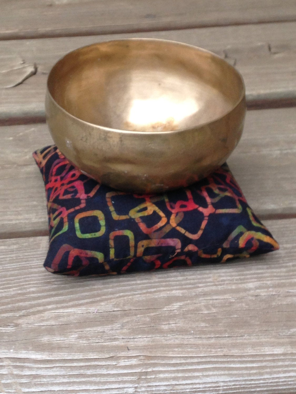 Geometric Singing Bowl Crystal Display Pillow