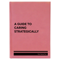 Personalized A guide to caring strategically Leatherette Sketch Book (large) | Pink