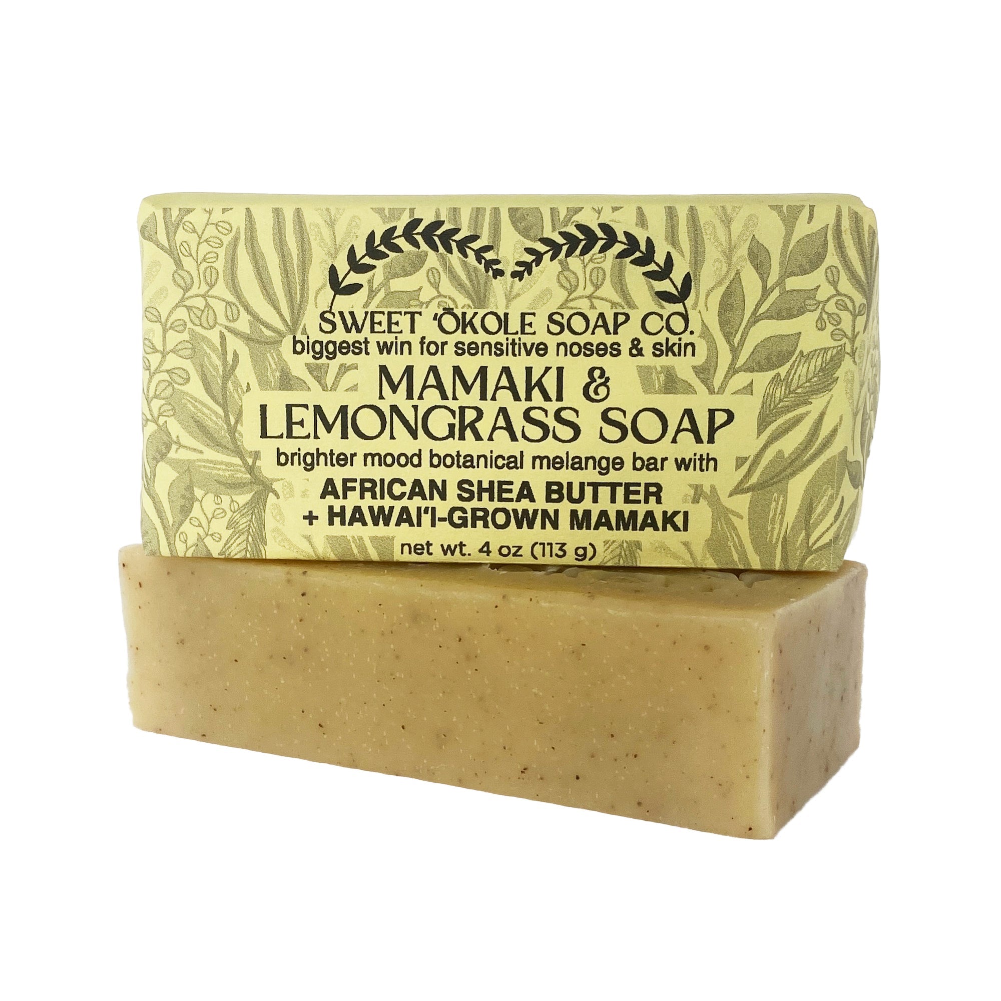 Vegan Mamaki Lemongrass Soap Bar – Palm-Free