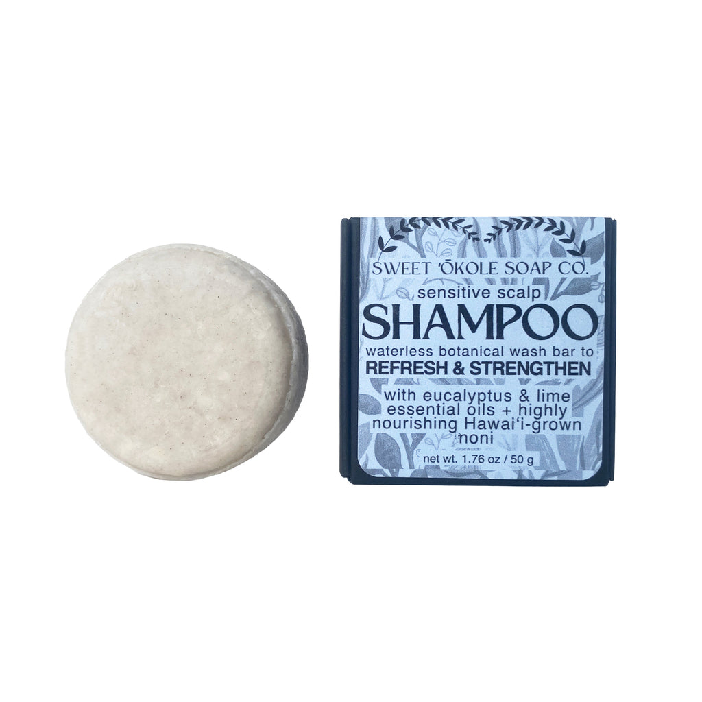 Natural Shampoo Bar – Eucalyptus & Lime with Noni
