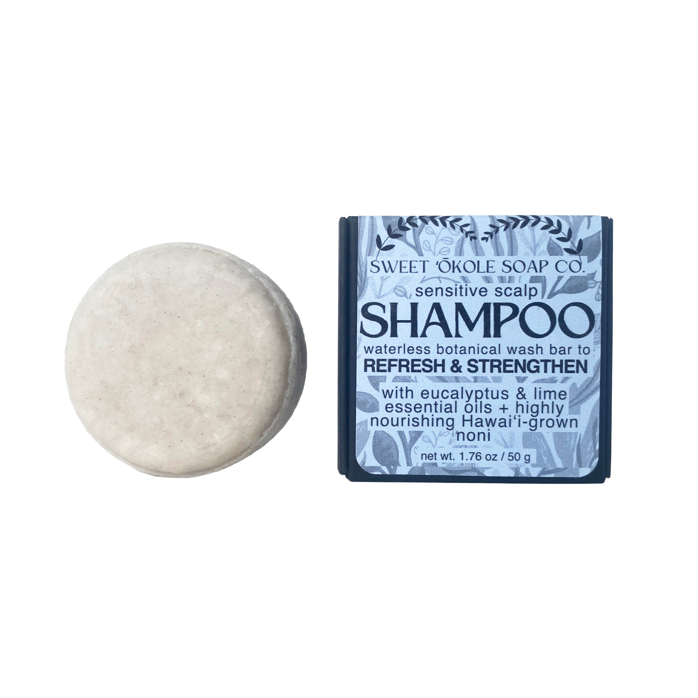 Natural Shampoo Bar – Eucalyptus & Lime with Noni
