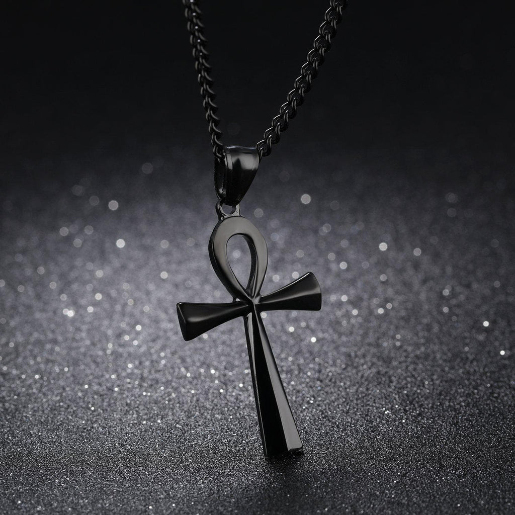 Ancient Egypt Life and Balance Stainless Steel Necklace